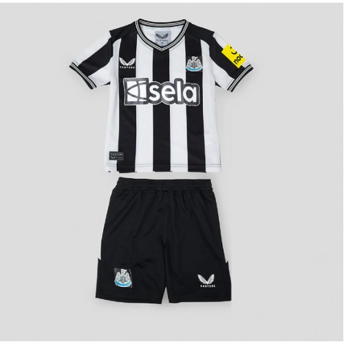 Otroški Nogometni dresi Newcastle United Domači 2023-24 Kratek Rokav (+ Kratke hlače)